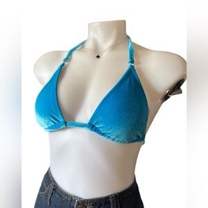 Wild fable Target Turquoise Halter Bikini Top